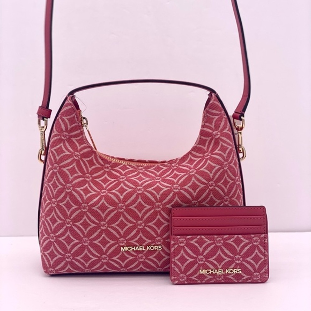 Michael Kors Ember Small Messenger Shoulder Crossbody Bag and Card Holder Set